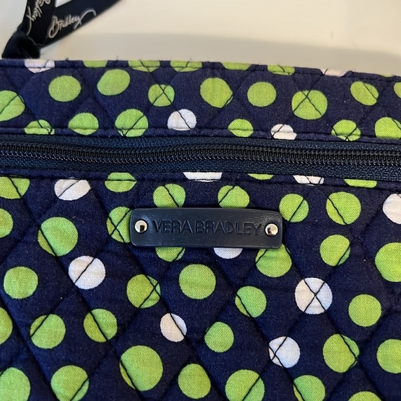 Vera Bradley Lucky You Polka Dot Double Zip Adjustable Crossbody Shoulder Bag - Picture 8 of 9
